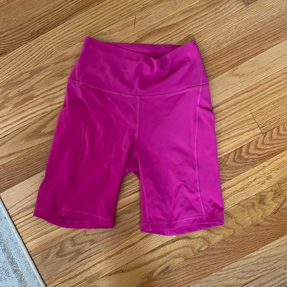 CRZ Yoga Biker Shorts- Hibiscus Purple